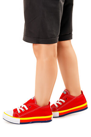 Kiko Kids Tinna Bağcıklı Erkek Çocuk Keten Spor Ayakkabı