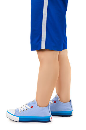 Kiko Kids Tinna Bağcıklı Erkek Çocuk Keten Spor Ayakkabı