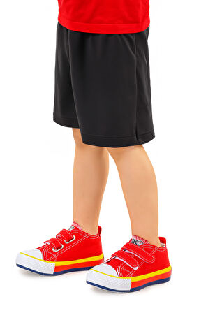 Kiko Kids Linen Cırtlı Erkek Bebek Keten Spor Ayakkabı