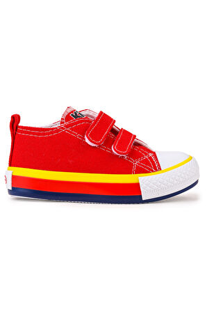 Kiko Kids Linen Cırtlı Erkek Bebek Keten Spor Ayakkabı