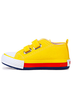 Kiko Kids Linen Cırtlı Erkek Bebek Keten Spor Ayakkabı