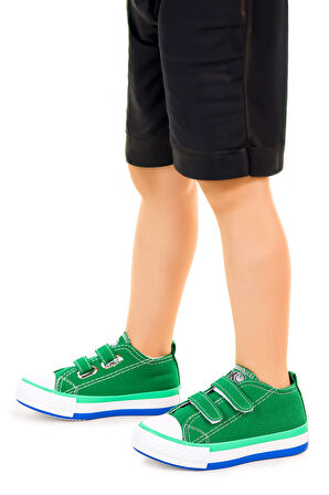 Kiko Kids Linen Cırtlı Erkek Bebek Keten Spor Ayakkabı