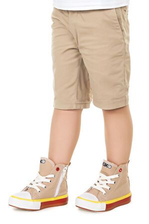 Kiko Kids Tinna Bağcıklı Erkek Bebek Boğazlı Keten Spor Ayakkabı