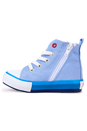 Kiko Kids Tinna Bağcıklı Erkek Bebek Boğazlı Keten Spor Ayakkabı