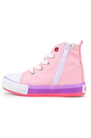 Kiko Kids Tinna Bağcıklı Kız Bebek Boğazlı Keten Spor Ayakkabı