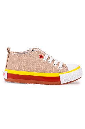 Kiko Kids Tinna Bağcıklı Erkek Bebek Keten Spor Ayakkabı