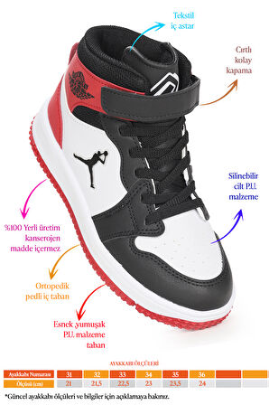  Haykat Cırtlı Basketbol Erkek/Kız Çocuk Spor Ayakkabı