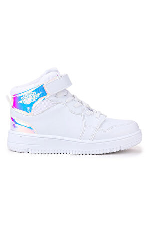 Kiko Kids Haykat Hologram Cırtlı Kız Çocuk Spor Ayakkabı