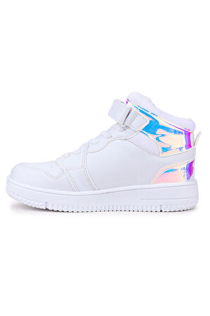Kiko Kids Haykat Hologram Cırtlı Kız Çocuk Spor Ayakkabı