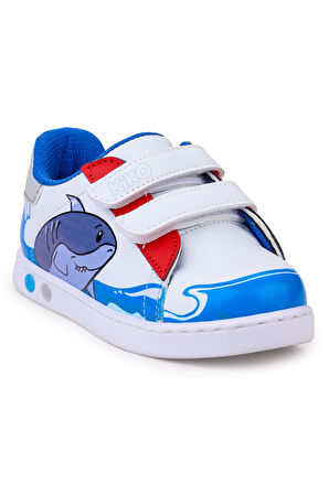 Kiko Kids Disha Cırtlı Işıklı Erkek Bebek Spor Ayakkabı