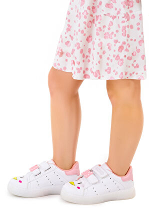 Kiko Kids Bart Cırtlı Işıklı Kız Çocuk Spor Ayakkabı