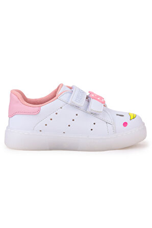 Kiko Kids Bart Cırtlı Işıklı Kız Çocuk Spor Ayakkabı