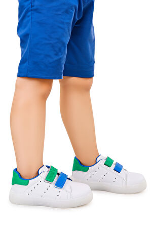 Kiko Kids Royzo Cırtlı Işıklı Erkek Çocuk Spor Ayakkabı