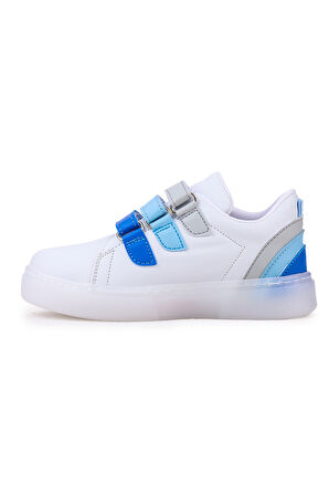 Kiko Kids Lunce Cırtlı Işıklı Erkek Çocuk Spor Ayakkabı