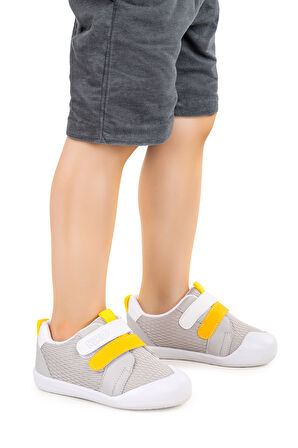 Kiko Kids Textile Cırtlı Erkek Bebek Spor Ayakkabı