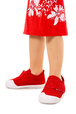 Kiko Kids Daffy Cırtlı Kız Bebek İlk Adım Panduf Ayakkabı