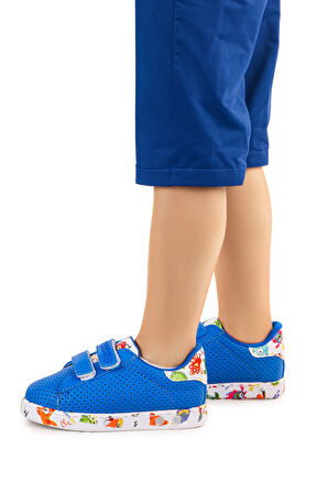 Kiko Kids Perforated Cırtlı Işıklı Erkek Bebek Spor Ayakkabı