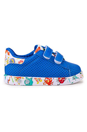 Kiko Kids Perforated Cırtlı Işıklı Erkek Bebek Spor Ayakkabı