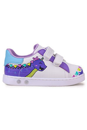 Kiko Kids Mermaid Cırtlı Işıklı Kız Bebek Spor Ayakkabı
