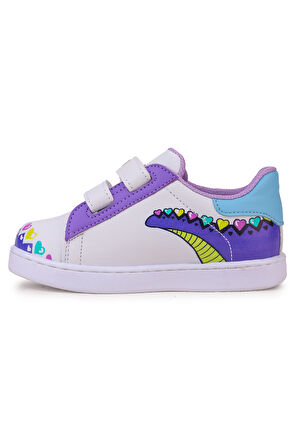Kiko Kids Mermaid Cırtlı Işıklı Kız Bebek Spor Ayakkabı