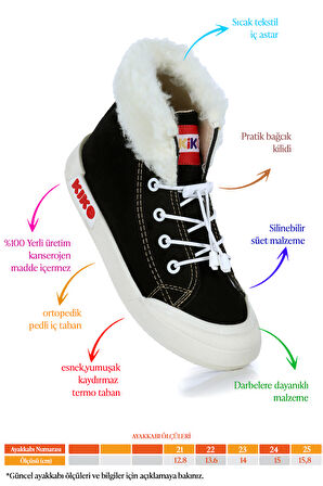 Kiko Kids Tigge Günlük Lastikli Kız Bebek Bot Ayakkabı