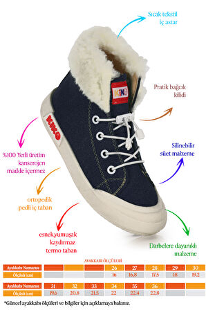 Kiko Kids Tigge Günlük Lastikli Kız Çocuk Bot Ayakkabı