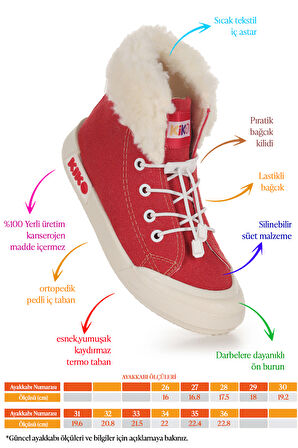 Kiko Kids Tigge Günlük Lastikli Kız Çocuk Bot Ayakkabı