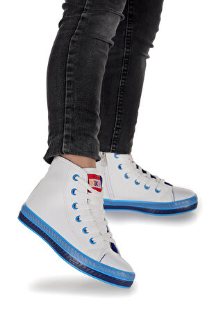 Kiko Kids Pant Günlük Bağcıklı Fermuarlı Erkek Bebek Spor Ayakkabı