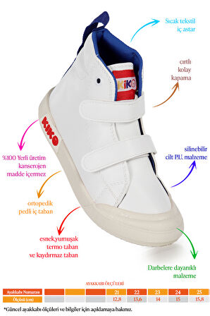  Garf Günlük Cırtlı Erkek Bebek Bot Ayakkabı