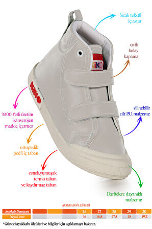  Garf Günlük Cırtlı Erkek Çocuk Bot Ayakkabı