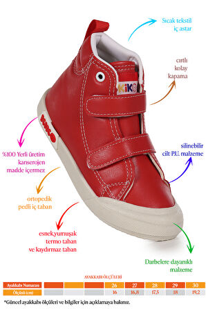  Garf Günlük Cırtlı Kız Çocuk Bot Ayakkabı