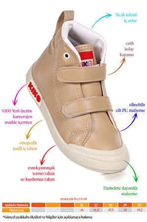  Garf Günlük Cırtlı Kız Çocuk Bot Ayakkabı