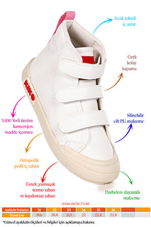  Garf Günlük Cırtlı Kız Çocuk Bot Ayakkabı