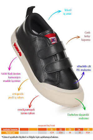 Kiko Kids Suba Cırtlı Termo Taban Erkek Bebek Günlük Spor Ayakkabı