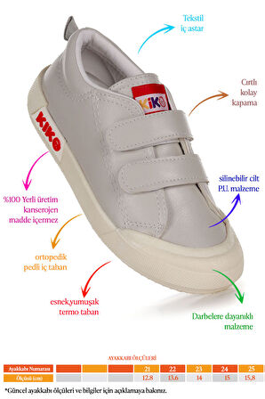 Kiko Kids Suba Cırtlı Termo Taban Erkek Bebek Günlük Spor Ayakkabı