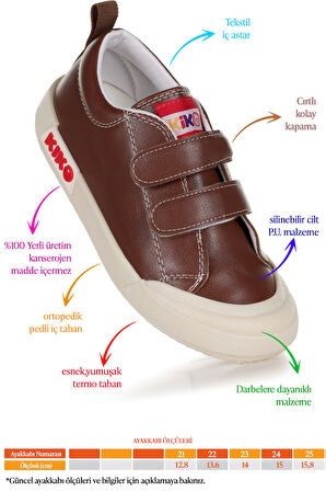 Kiko Kids Suba Cırtlı Termo Taban Erkek Bebek Günlük Spor Ayakkabı