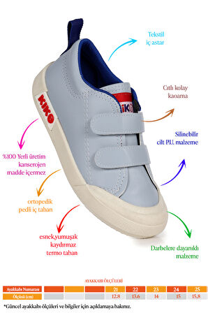  Suba Cırtlı Termo Taban Erkek Bebek Günlük Spor Ayakkabı