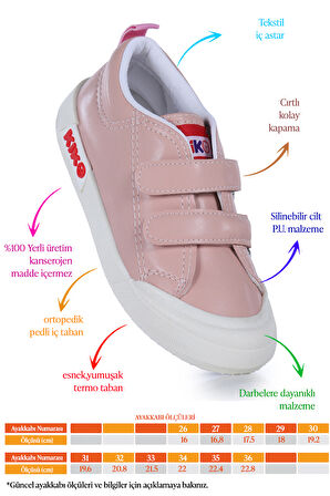Kiko Kids Suba Cırtlı Termo Taban Kız Çocuk Günlük Spor Ayakkabı