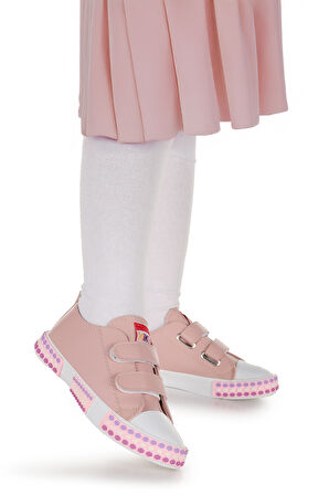 Kiko Kids Kach Cırtlı Kız Bebek Günlük Spor Ayakkabı