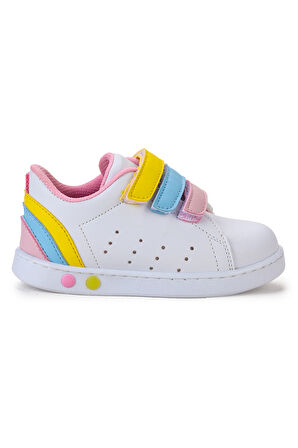 Kiko Kids Lunce Cırtlı Işıklı Kız Bebek Spor Ayakkabı