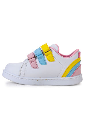 Kiko Kids Lunce Cırtlı Işıklı Kız Bebek Spor Ayakkabı