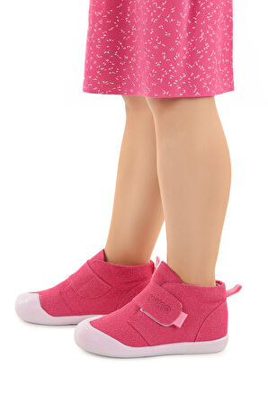 Kiko Kids Winnie İlk Adım Cırtlı Kız Bebek Günlük Bot Ayakkabı