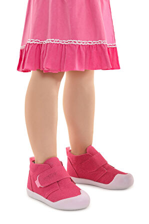 Kiko Kids Winnie İlk Adım Cırtlı Kız Bebek Günlük Bot Ayakkabı
