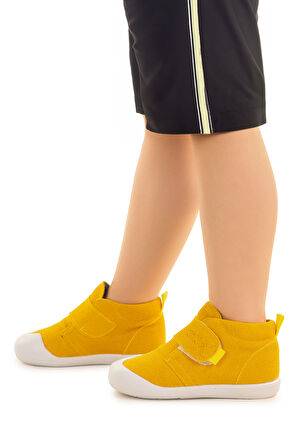 Kiko Kids Winnie Cırtlı Erkek Bebek Günlük Bot Ayakkabı