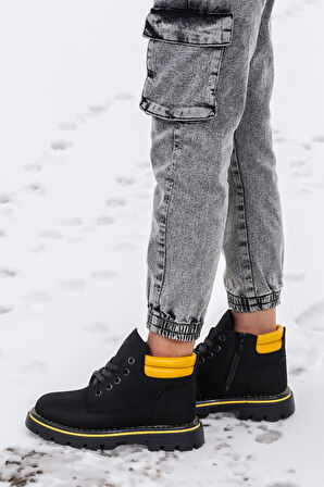 Kiko Kids Fermuarlı Erkek Çocuk Bot Ayakkabı Arz 4552