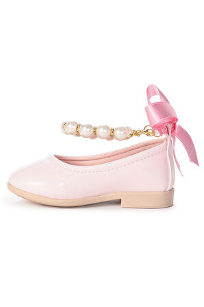  Blanch İncili Lastikli Kız Bebek Babet Ayakkabı