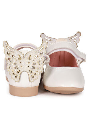  Friga Kelebek Cırtlı Kız Bebek Babet Ayakkabı