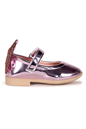  Friga Kelebek Cırtlı Kız Bebek Babet Ayakkabı