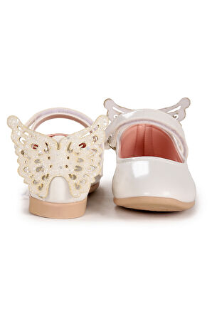  Friga Kelebek Cırtlı Kız Çocuk Babet Ayakkabı