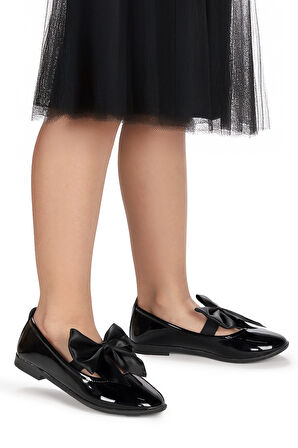  Tari Fiyonk Lastikli Kız Çocuk Babet Ayakkabı